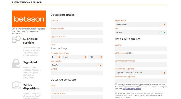 retirar dinero en betsson