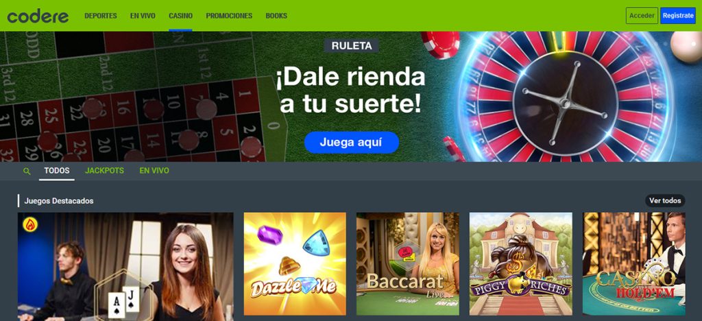 codere bono bienvenida casino