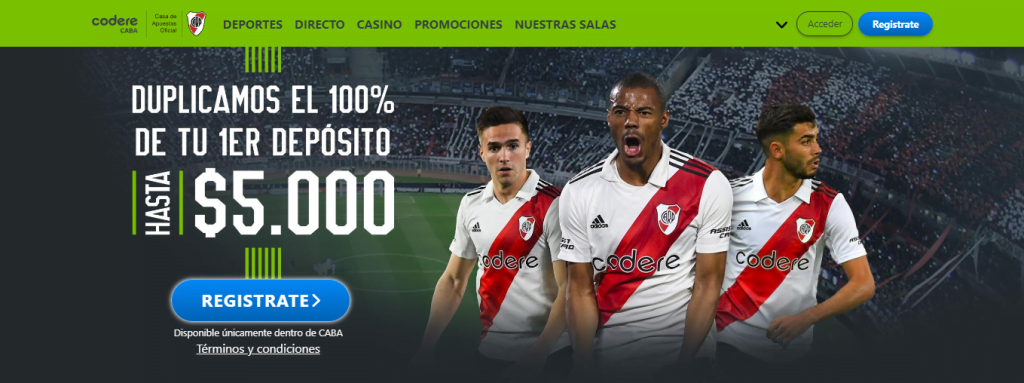 codere como ingresar dinero