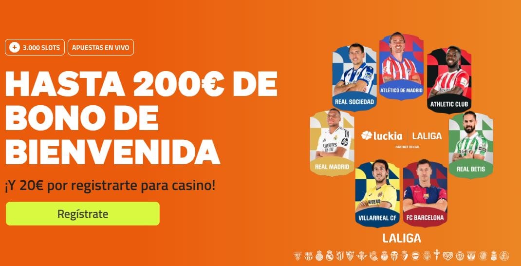 Luckia bono de bienvenida