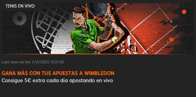 888Sport Wimbledon tenis en vivo