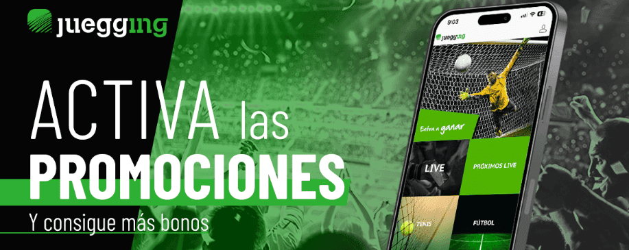 juegging promociones bienvenida bono juegging tenis