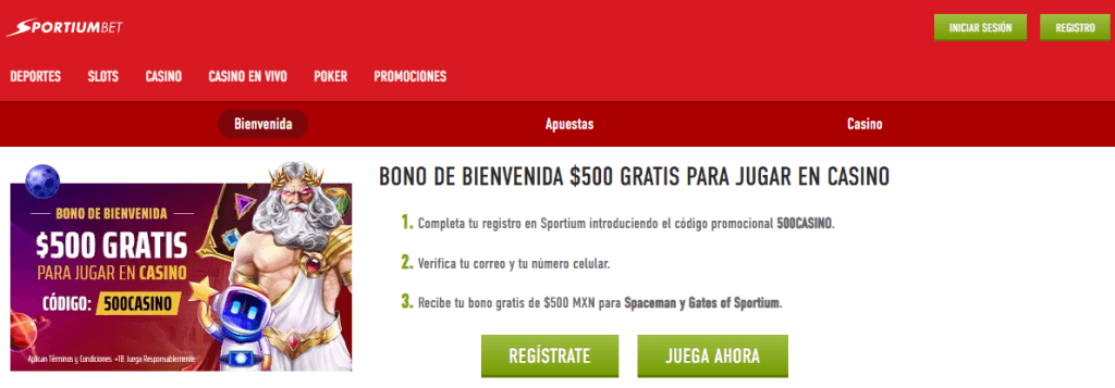 sportiumbet promoción casino