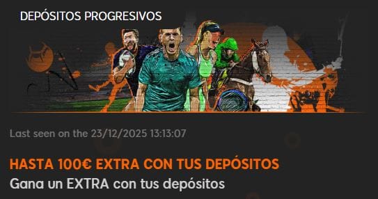 888Sport Depósitos Progresivos