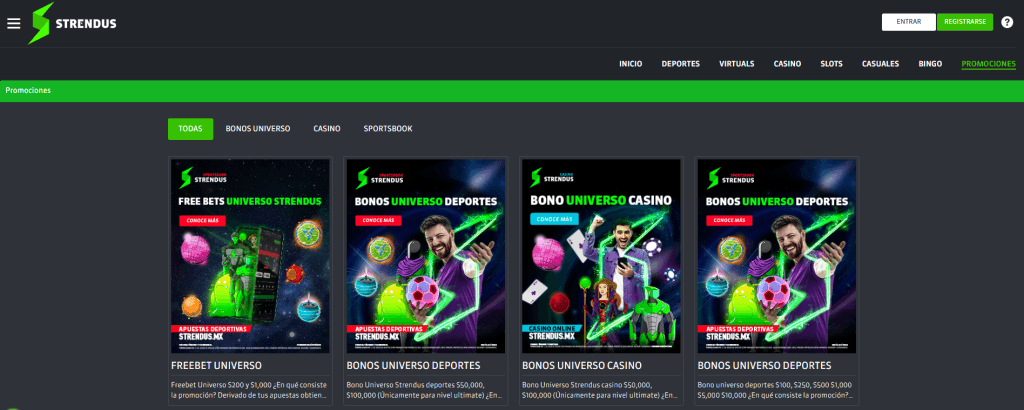 STRENDUS bono apuestas deportivas