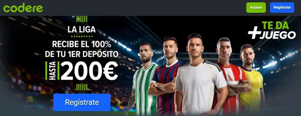 Codere bono de bienvenida