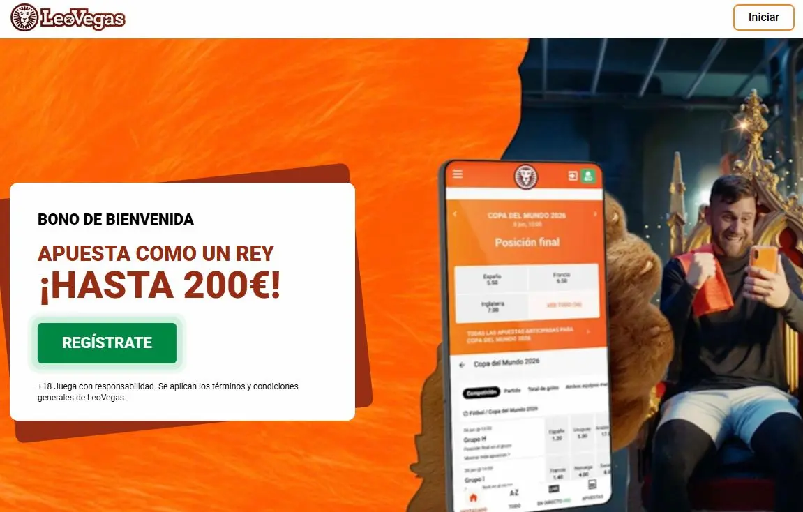LeoVegas bono de bienvenida