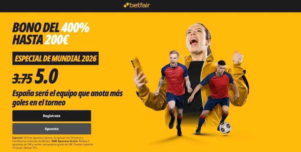 Betfair bono de bienvenida nuevo