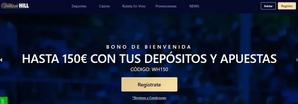 William Hill bono de bienvenida