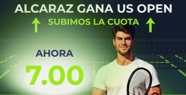 yosports supercuota us open alcaraz