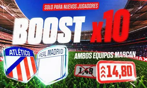 cuota mejorada atlético vs madrid winamax boost atlético vs real madrid
